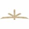 Ekena Millwork Alberta Rough Sawn Timber Gable Bracket, Douglas Fir, 108"W x 36"H x 2"D x 6"F, 8/12 Pitch GBW108X36X0206ALB00RDF - alternate 1